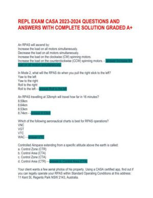 2023-2024 CASA REPL Exam With Answers (109 Solved Questions)