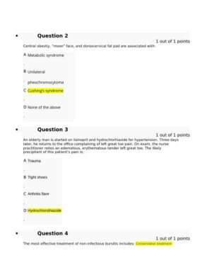 Clinical Analysis Final Exam With Answers (143 Solved Questions)