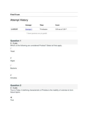 BIOD171 Biology Final Exam With Answers (39 Solved Questions)