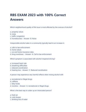 2023 RBS Healthcare Assessment Practice Exam With Answers (49 Solved Questions)