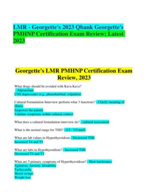 2023 LMR Pharmacology Certification Review Exam With Answers (652 Solved Questions)