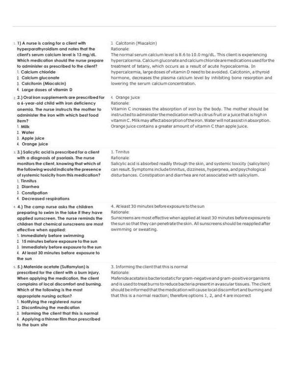 ATI Pharmacology Practice Exam With Answers (313 Solved Questions)