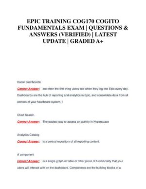 COG170 Fundamental of Nursing Practice Exam With Answers (218 Solved Questions)