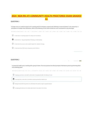 2024 ATI RN Community Health Proctored Exam With Answers (5 Solved Questions)