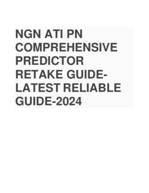 2024 ATI PN Nursing Diagnosis Comprehensive