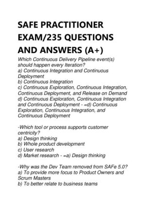 Management Safe Practitioner Exam With Answers (236 Solved Questions)