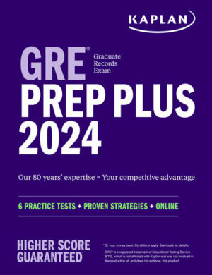 GRE Prep Plus 2024: 6 Practice Tests + Proven Strategies + Online (2023)